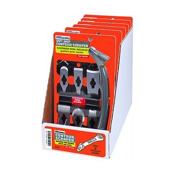 Allway Soft Grip Contour Scraper Set w/6 Blades