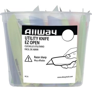 Allway Poly Pro Plastic Utility Knife (Case of 25)
