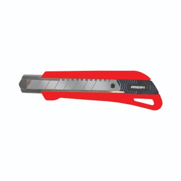 Allway 18mm 7-Point Deluxe Snap Off Knife w/3 Blades