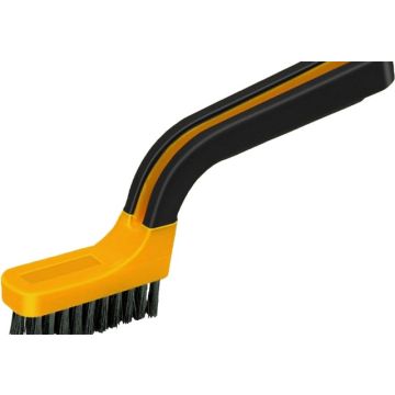 Allway Narrow Nylon Stripper/Grout Brush w/Soft Grip Handle