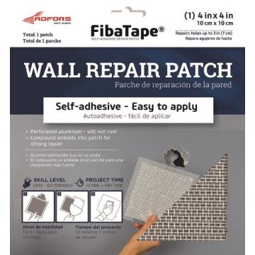 Fibatape 4" x 4" Aluminum Perforated Wall & Ceiling Patch