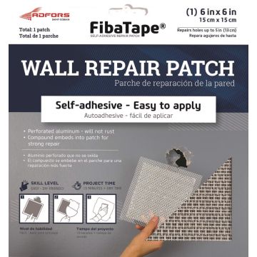 Fibatape 6" x 6" Aluminum Perforated Wall & Ceiling Patch