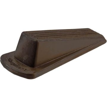 Shepherd Brown HD Rubber Wedge Doorstop (6 per Pack)
