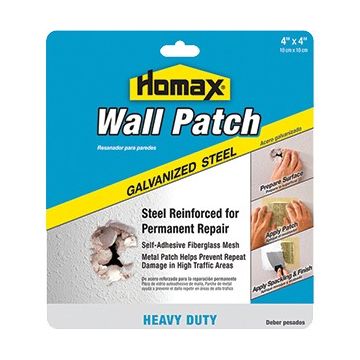 Homax 4" x 4" Metal Wall Patch w/ Self Adhesive Mesh