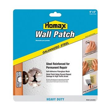 Homax 6" x 6" Metal Wall Patch w/ Self Adhesive Mesh