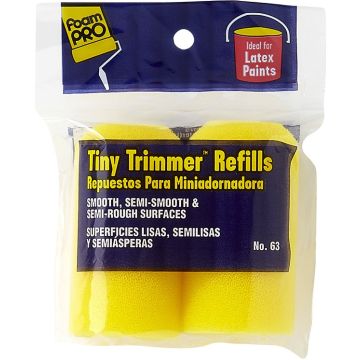 FoamPRO 2" Tiny Trimmer Mini Paint Roller Refills (2 per Pack)