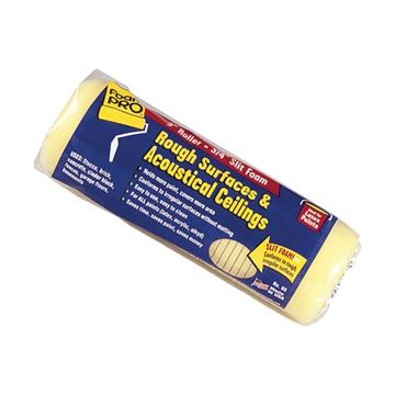 FoamPRO 9" x 3/4" Nap Rough Surface & Acoustical Ceiling Slit Foam Roller Cover
