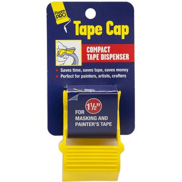 FoamPRO 1-1/2" Tape Cap Compact Masking Tape Dispenser
