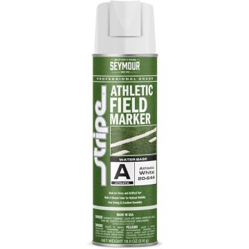 Seymour 20 oz. White Athletic Field Stripe Inverted Water Base Marking Spray
