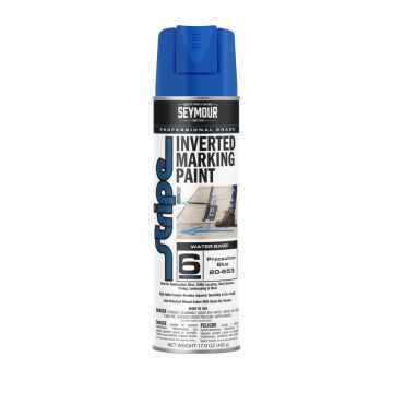 Seymour 20 oz. (17 oz. Fill) Precaution Blue Stripe Inverted Tip Marker