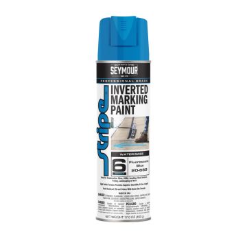 Seymour 20 oz. (17 oz. Fill) Fluorescent Blue Stripe Inverted Tip Spray