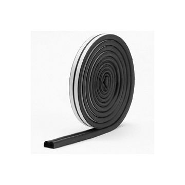 M-D 17' Black All-Climate Auto/Marine Weatherstrip "D"