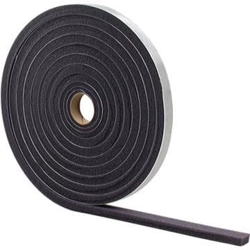 M-D 3/16" x 3/8" x 17' Gray Low Density Foam Tape Open Cell