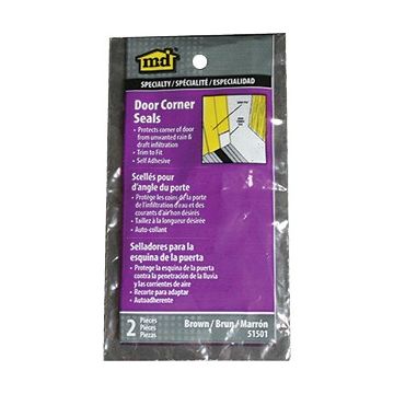 M-D N/A Brown Door Corner Seals