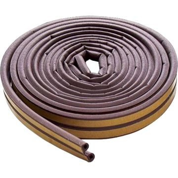 M-D 23/64" x 5/16" x 17' Brown D-Profile Extreme Temps Weatherstrip