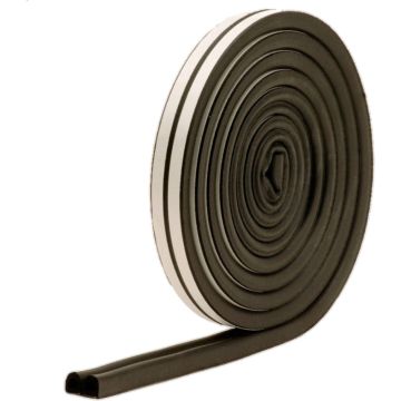 M-D 5/16" X 23/64" X 200' Black D-Profile EPDM Weatherstrip (Bulk)