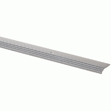 M-D 72" x 1" Silver Fluted Carpet Bar A707