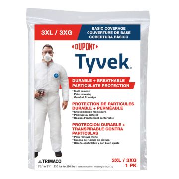 Trimaco 3XL No Elastic Tyvek Coveralls