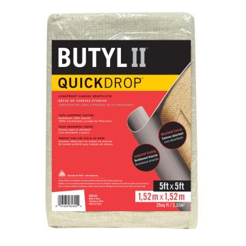Trimaco 5' x 5' Butyl II Two Layer Drop Cloth