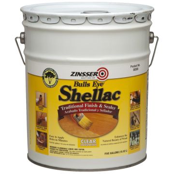 Zinsser 5gal 3Lb Cut Bullseye Clear Shellac