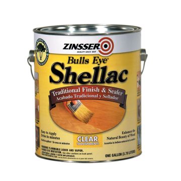 Zinsser 1gal 3Lb Cut Bullseye Clear Shellac