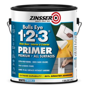Zinsser 1gal Bullseye 1-2-3 Water-Based Primer