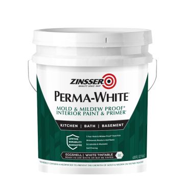 Zinsser 5gal Eggshell Interior Permawhite Mold & Mildew Proof Paint