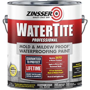 Zinsser 1gal Watertite Mildew Proof Waterproofing Paint