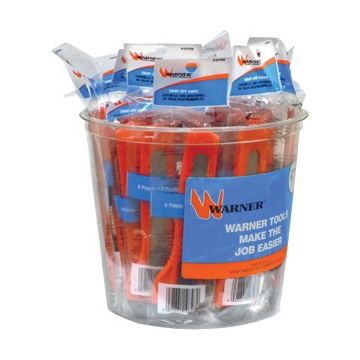 Warner 18mm 8Pt Snap Off Knife w/ 1 Blade Bucket (Case of 25)