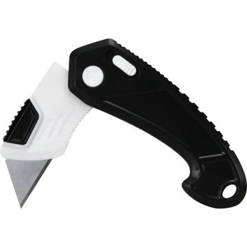 Warner Folding & Locking Plastic Utility Knife, w/ 6 Blades