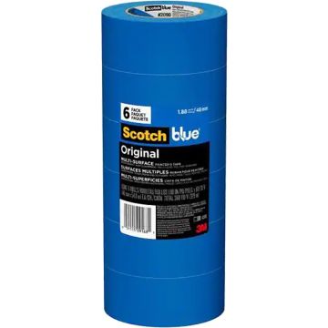 3M 1.88" x 60yd (48mm) ScotchBlue Original Painters Tape 6pk