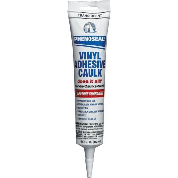 DAP 5.5oz Translucent Phenoseal Does It All Vinyl Adhesive Caulk