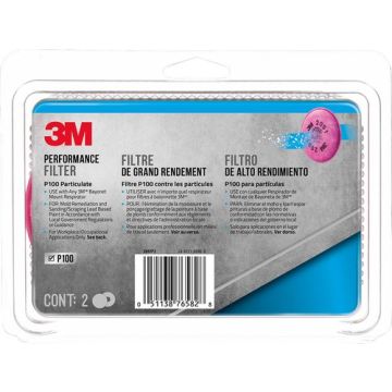 3M P100 Particulate Performance Filter (2 pair/pk)
