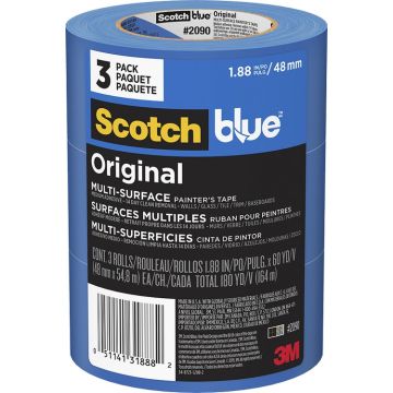 3M 1.88" x 60yd (48mm) ScotchBlue Original Painters Tape (3pk)