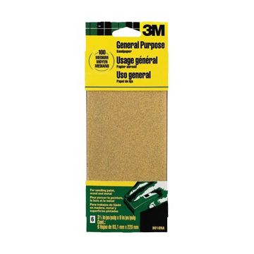 3M 3-2/3" x 9" Med General Purpose Sanding Sheets (6pk)
