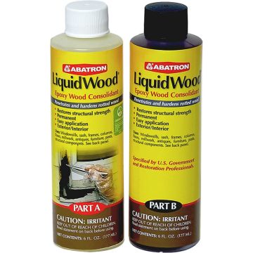 Abatron 12oz (355ml) LiquidWood - 2 Part Epoxy Wood Consolidant Kit