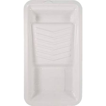 Dynamic 7" (177mm) White Plastic Deep Well Paint Tray