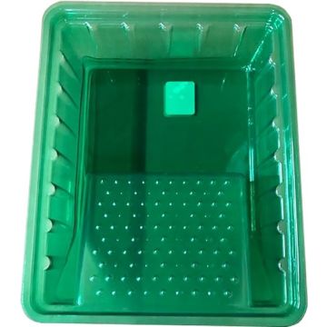 Midstate Plastics 6" Green Plastic Paint Tray w/Grid