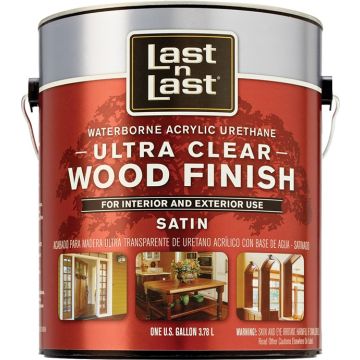 Last N Last 1gal Satin Ultra Clear Waterborne Wood Finish