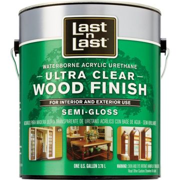 Last N Last 1gal Semi-Gloss Ultra Clear Waterborne Wood Finish