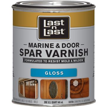 Last n Last 1qt Gloss Marine & Door Oil-Based Spar Varnish