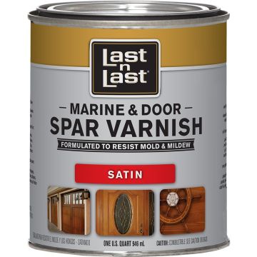 Last n Last 1qt Satin Marine & Door Oil-Based Spar Varnish