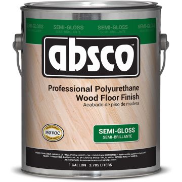 Absco 1gal Semi-Gloss Polyurethane Wood Floor Finish (High Performance)