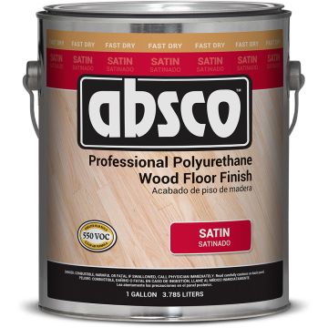 Absco 1gal Satin Fast Dry Polyurethane Wood Floor Finish