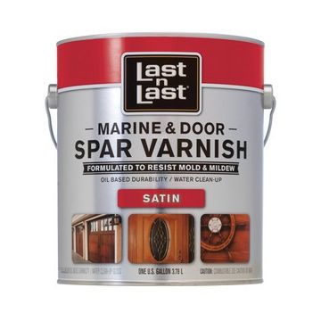 Last N Last 1qt Satin Marine & Door Waterborne Spar Varnish
