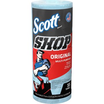 Scott Blue Shop Towels Roll 55 Sheets