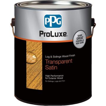 ProLuxe 1gal Natural Log & Siding Wood Finish Transparent Satin