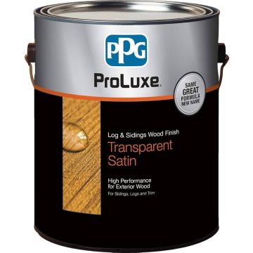 ProLuxe 1gal Teak Log & Siding Wood Finish Transparent Satin