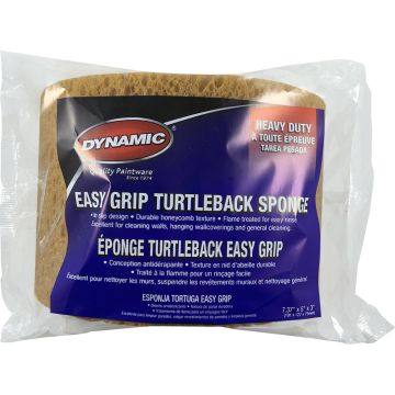 Dynamic 7.37" x 5" x 3" Heavy Duty Easy Grip Turtleback Wall Cleaning Sponge