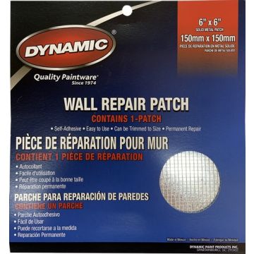 Dynamic 6" x 6" (150mm x 150mm) Drywall Repair Patch